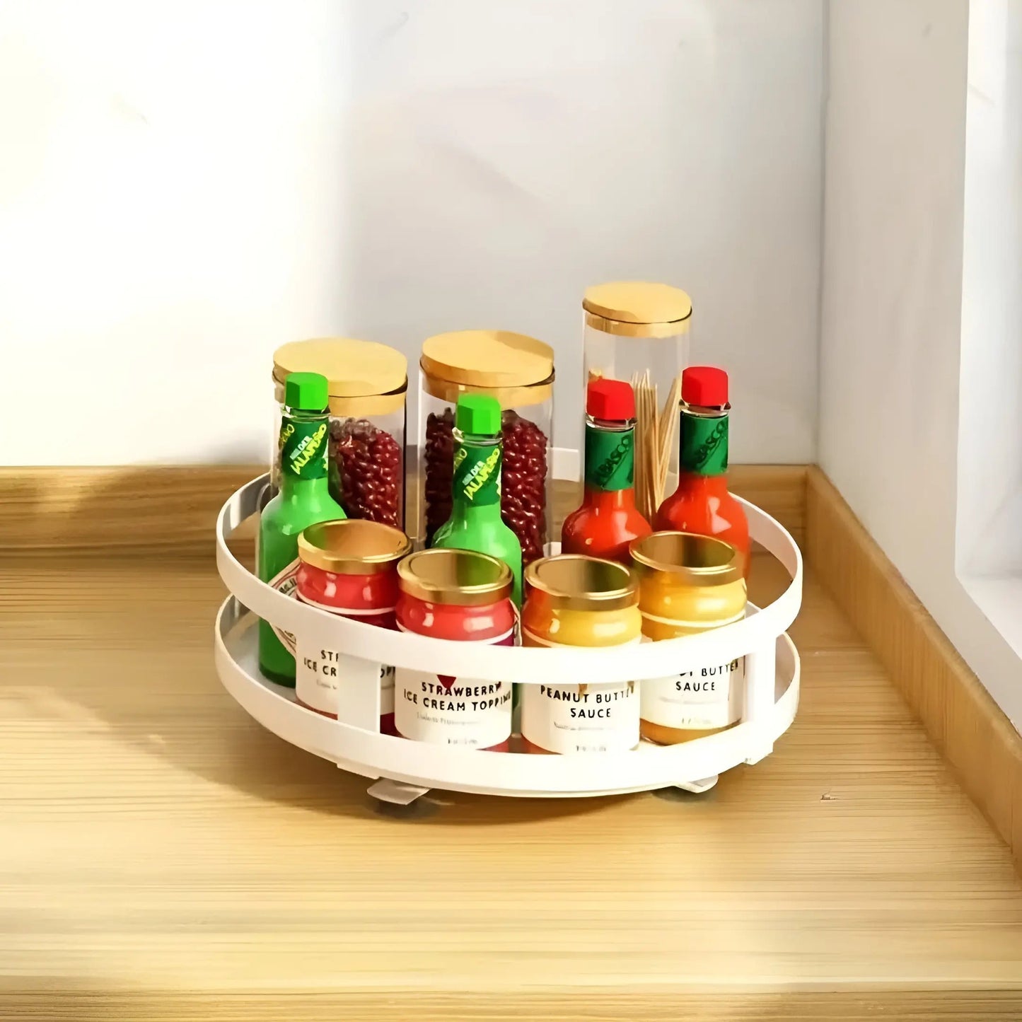 360 Degree Rotating Organizer for Cabinets