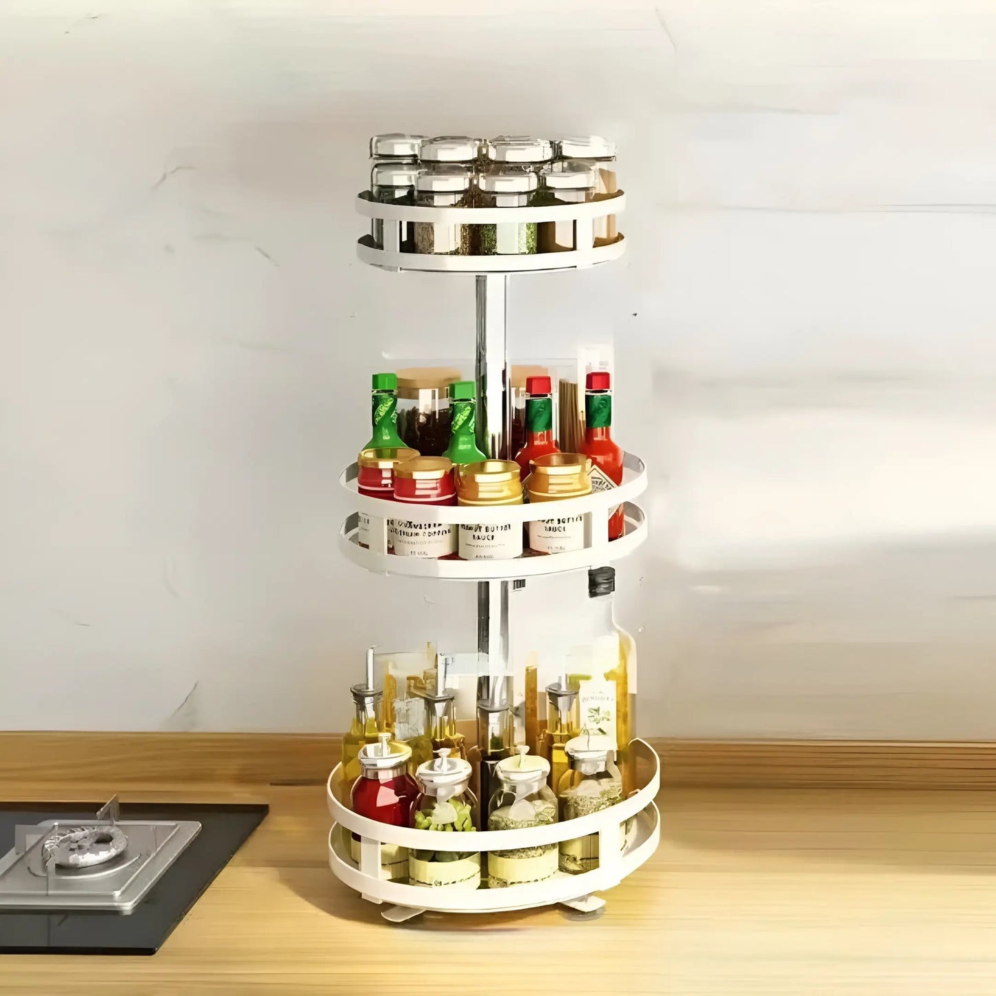 360 Degree Rotating Organizer for Cabinets