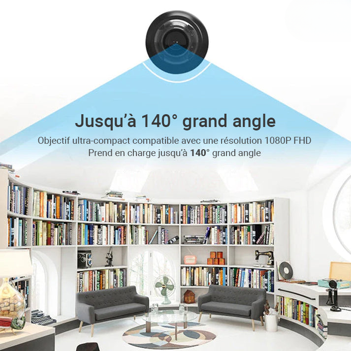 4K HD Mini Security Camera with Wide-Angle Lens