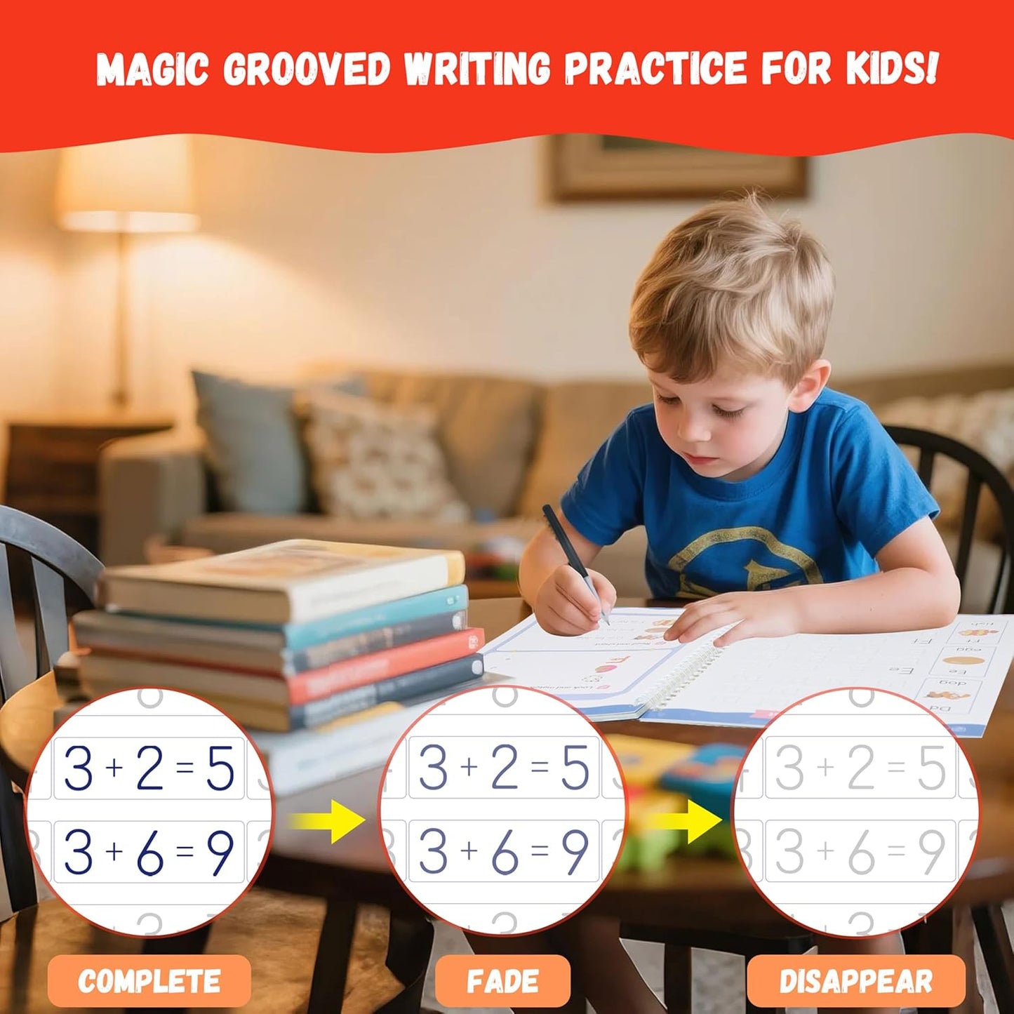 4-in-1 Kids Handwriting Practice Kit - Magic Ink