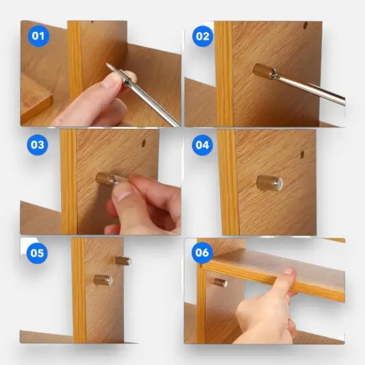 Self-Drilling Shelf Brackets - 40 Pack Support Pins