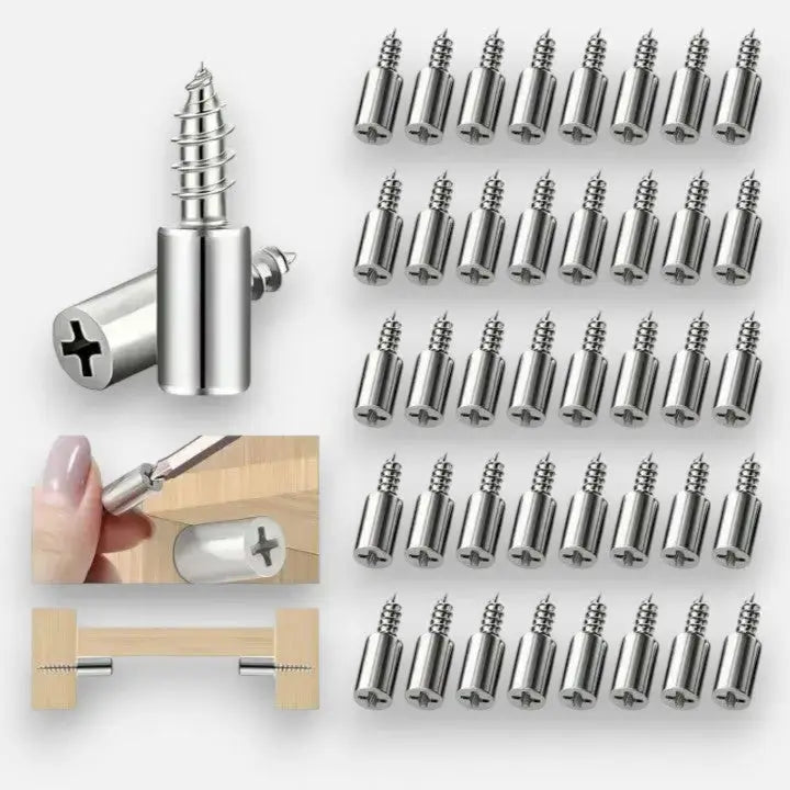 Self-Drilling Shelf Brackets - 40 Pack Support Pins