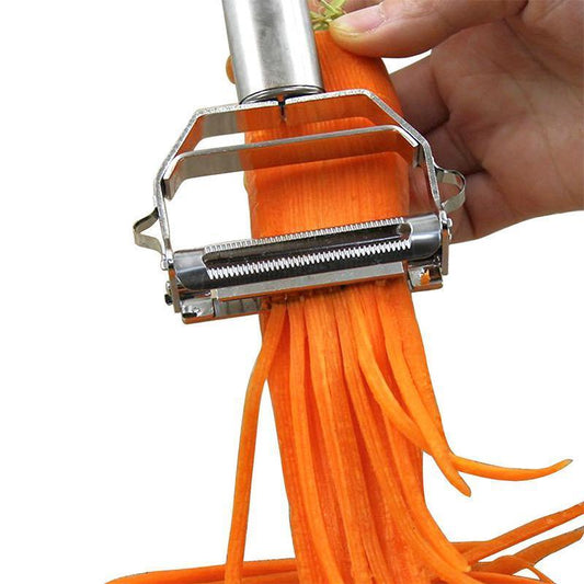 2-in-1 Stainless Steel Vegetable Peeler with Julienne Blade