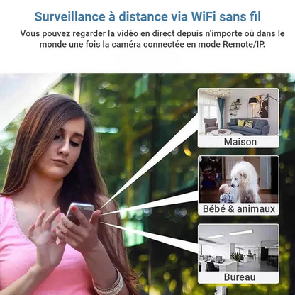 4K HD Mini Security Camera with Wide-Angle Lens
