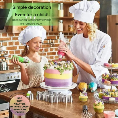 12-Piece Tulip Piping Tip Set with Silicone Bag
