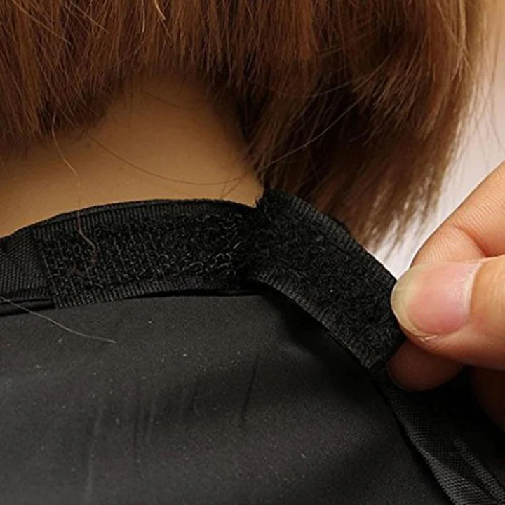 Mess-Free Barber Cape for Sink Haircuts