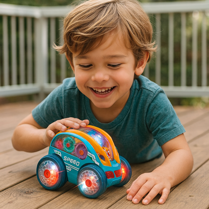 Light-Up Flip Stunt Car for Active Fun