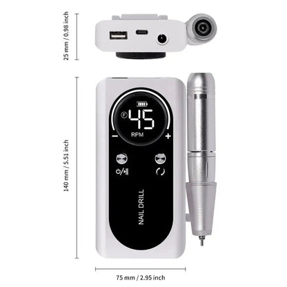 Electric Nail File and Manicure Tool for Home Care