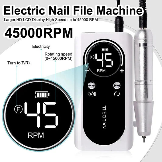 Electric Nail File and Manicure Tool for Home Care