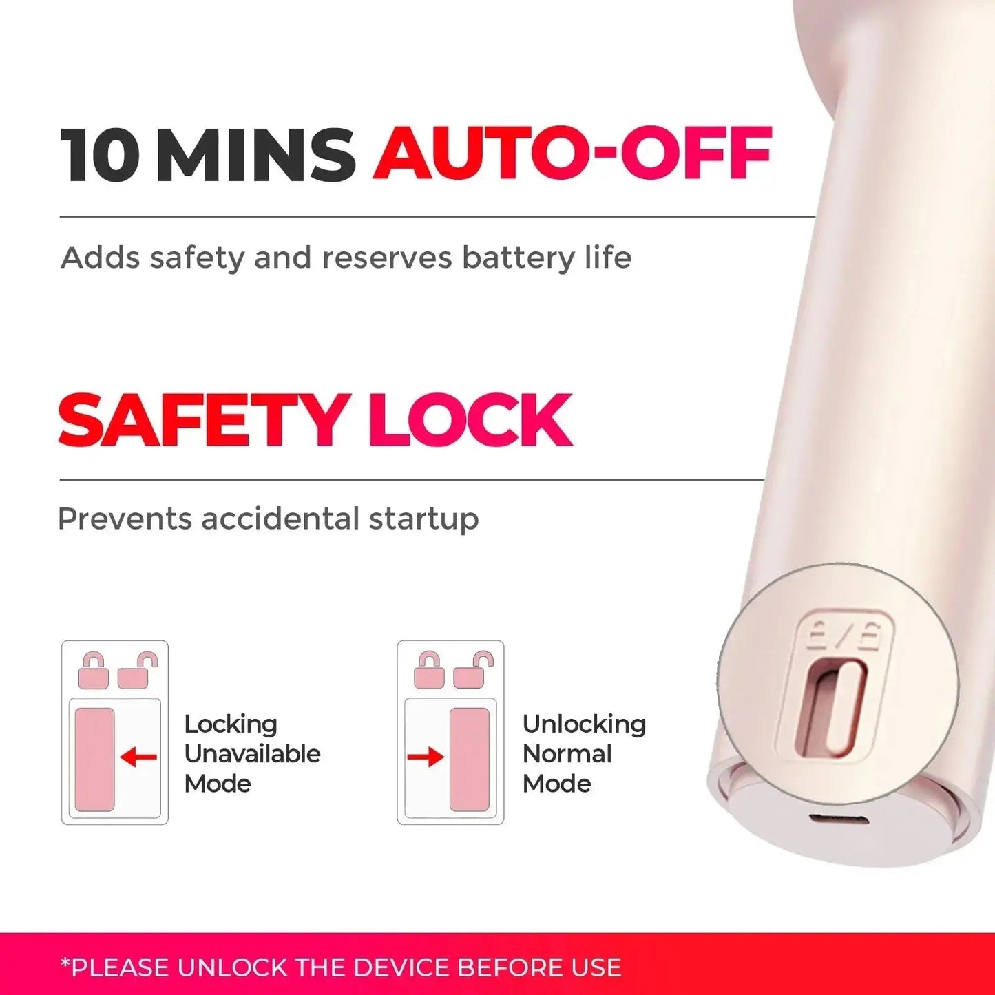 Cordless Automatic Curling Iron for Effortless Curls