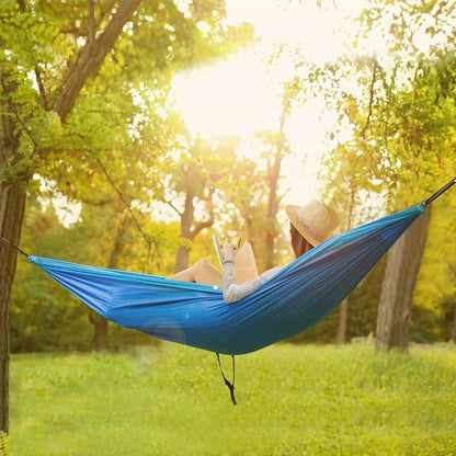 2-Person Nylon Camping Hammock with Carry Bag