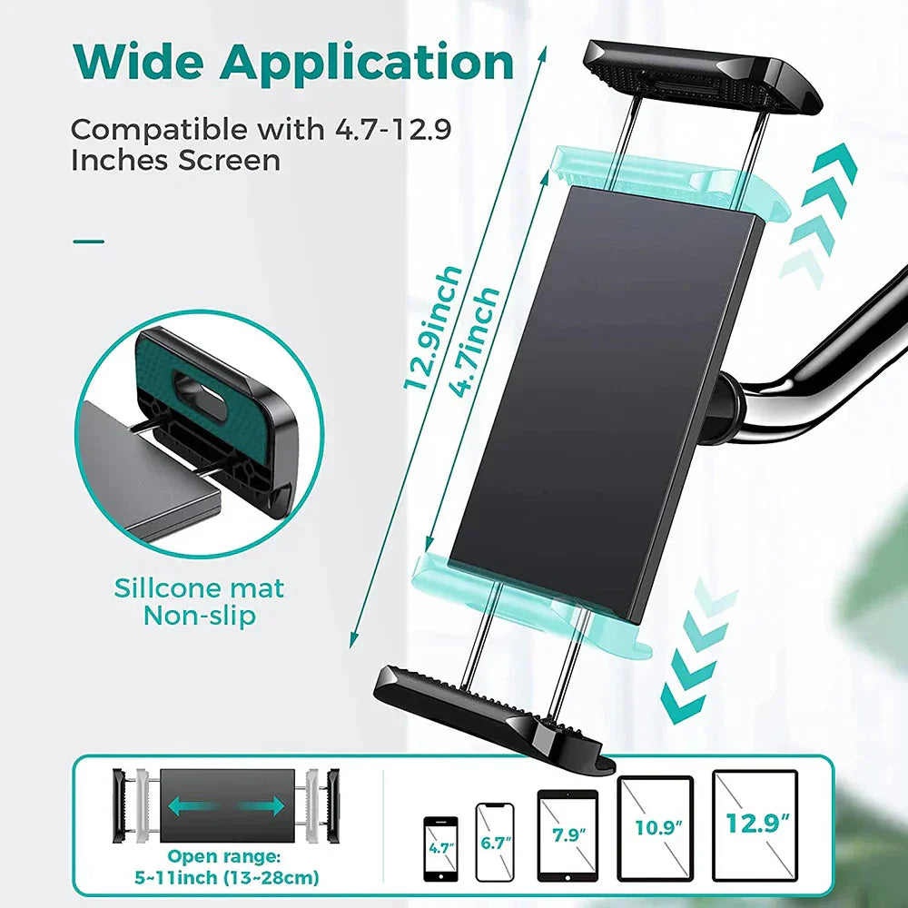 360 Adjustable Gooseneck Phone and Tablet Clamp Holder