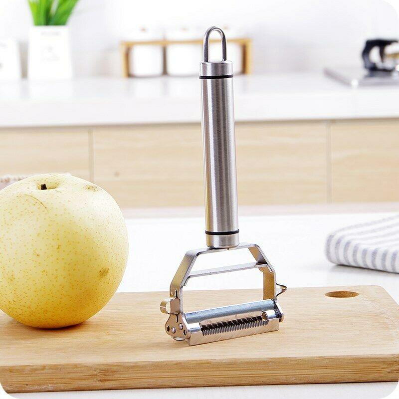 2-in-1 Stainless Steel Vegetable Peeler with Julienne Blade