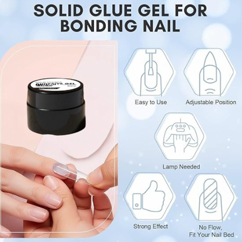 10ml Nail Adhesive Gel for Tips and Press-On Nails