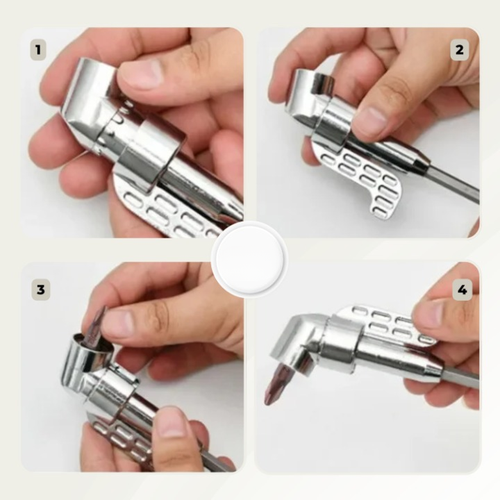 105-Degree Angle Drill Adapter for Tight Spaces