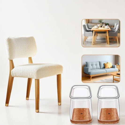24-Pack Square Chair Leg Caps 13-19 mm