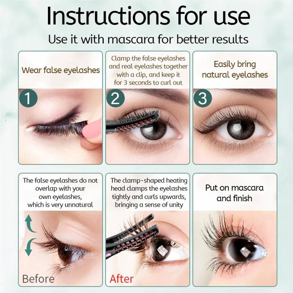 Electric Heated Eyelash Curler with 3 Settings