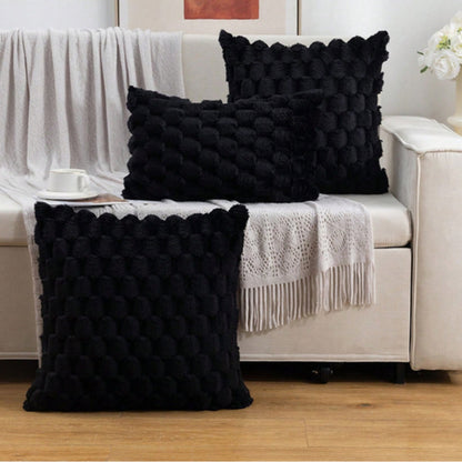 3D Textured Velvet Throw Pillow Cover