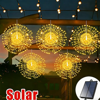 200 LED Solar String Lights - Firework Starburst