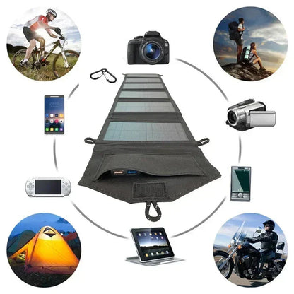 20W Foldable Solar Power Bank Charger