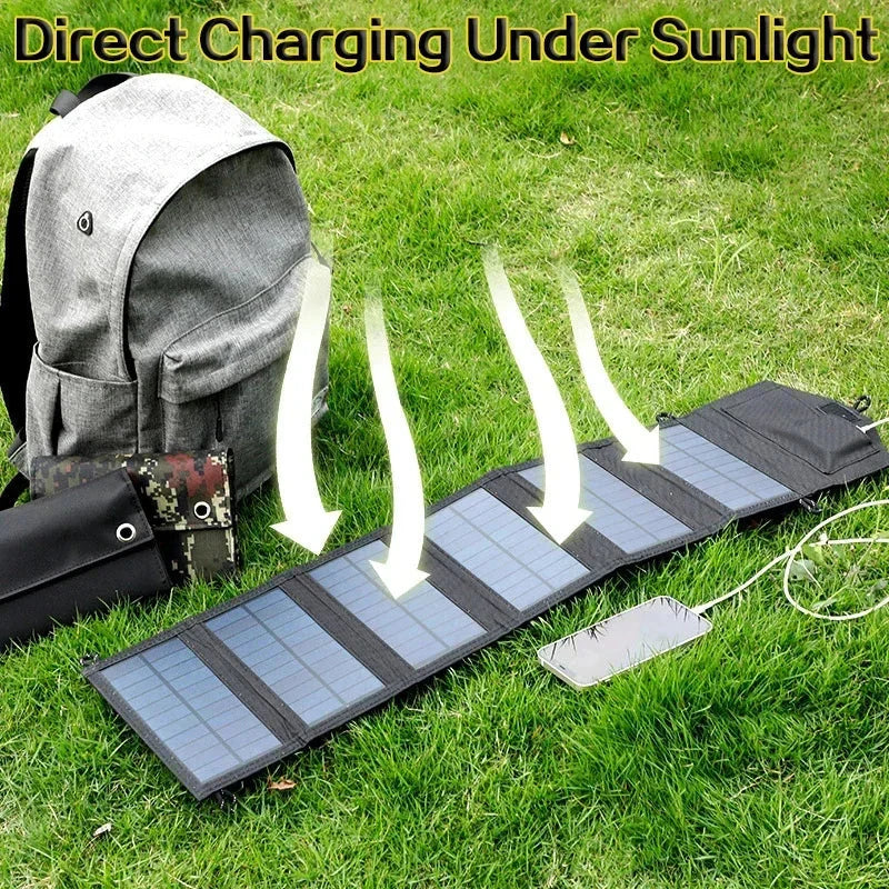 20W Foldable Solar Power Bank Charger