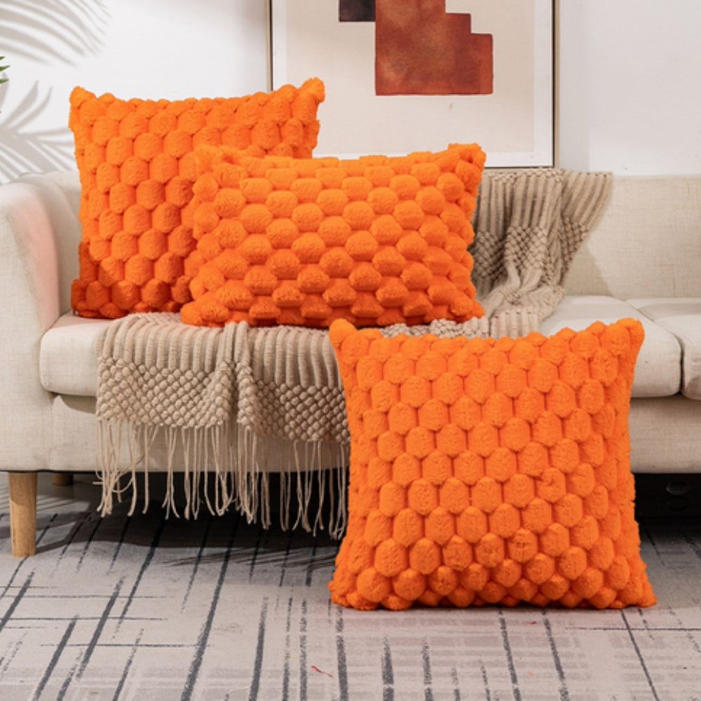 3D Textured Velvet Throw Pillow Cover