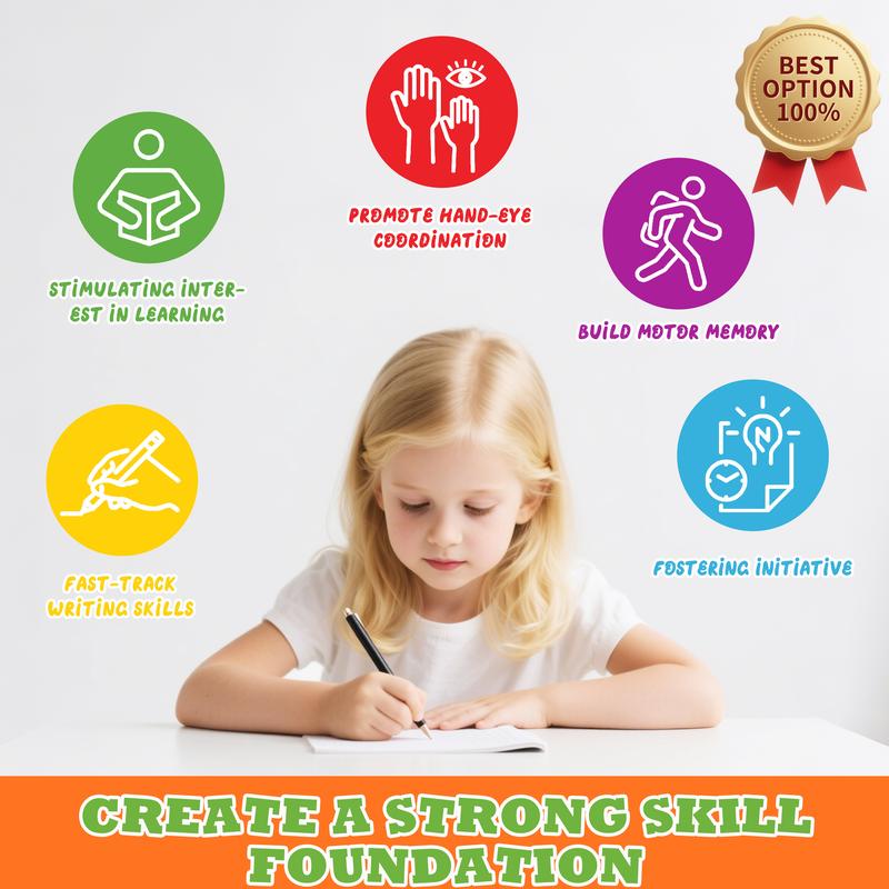 4-in-1 Kids Handwriting Practice Kit - Magic Ink