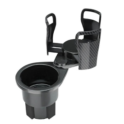 360-Degree Rotating Car Cup Holder for Two Drinks