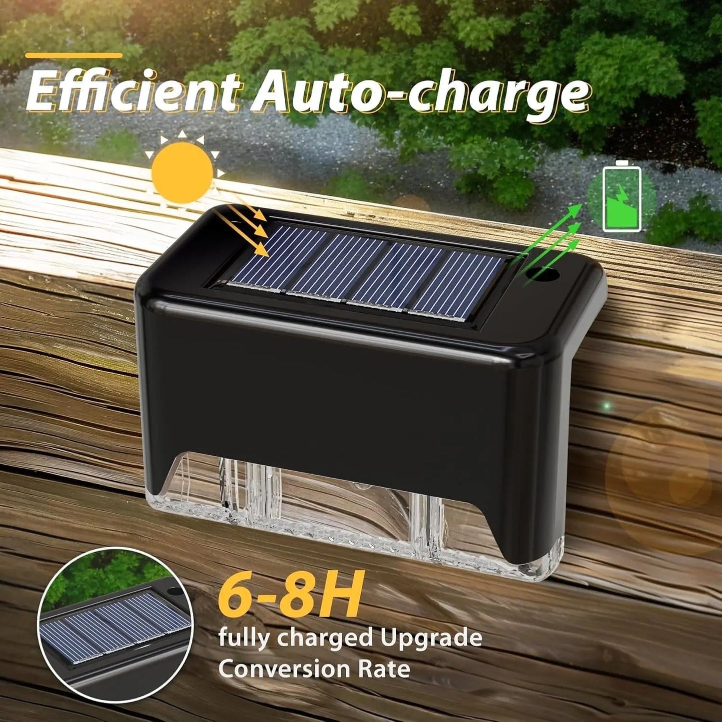 4-Piece Solar Patio Lights - Weatherproof Outdoor Set
