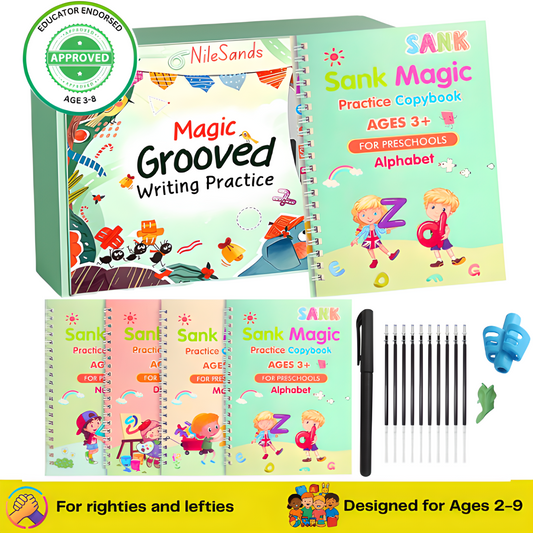 4-in-1 Kids Handwriting Practice Kit - Magic Ink