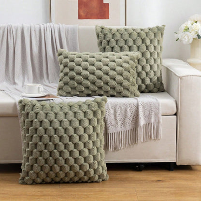 3D Textured Velvet Throw Pillow Cover