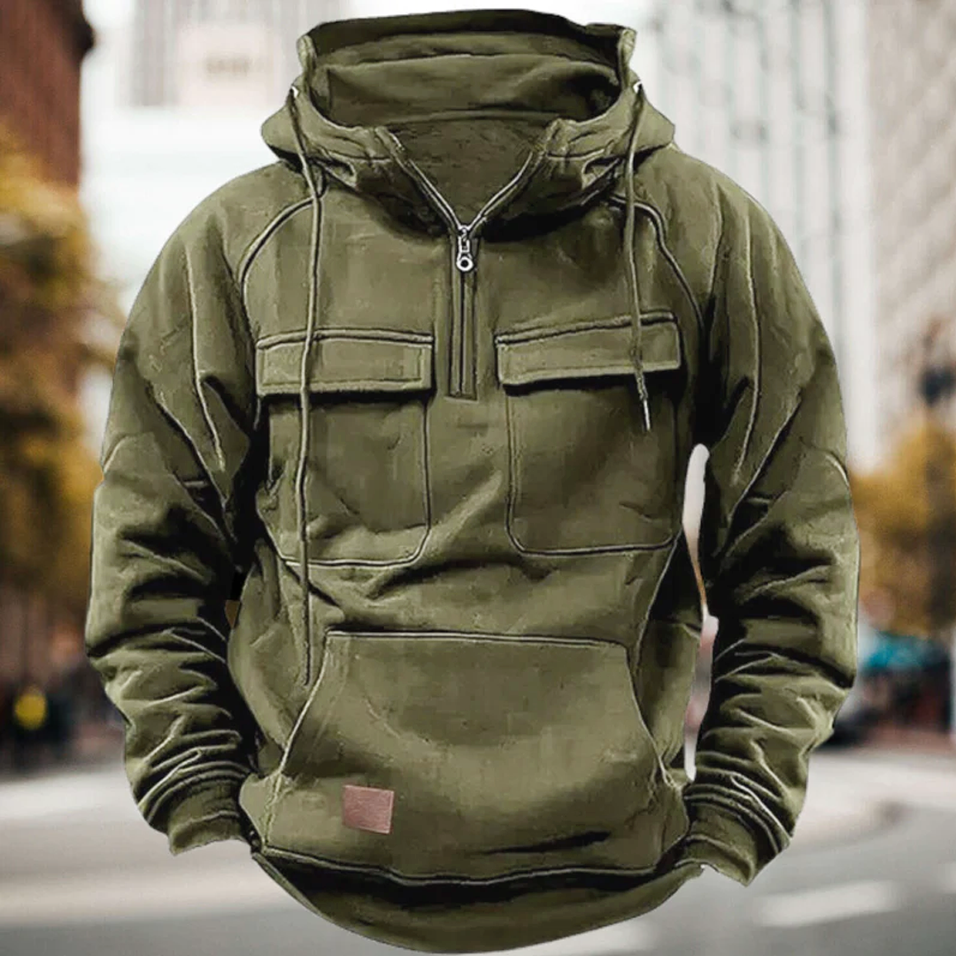 Casual Hip Hop Hoodie - Cotton Blend Sportswear