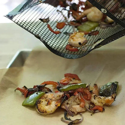 3-Pack Non-Stick Mesh Grill Bags for Easy Grilling