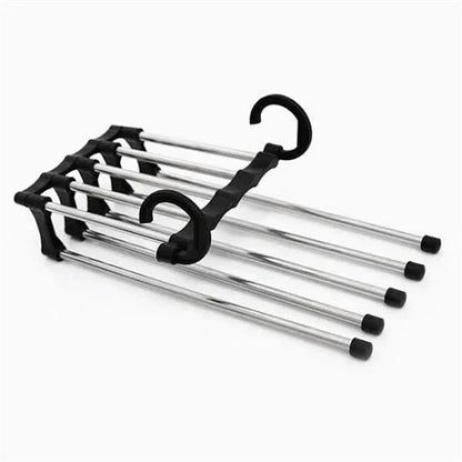 5-in-1 Stainless Steel Clothes Hanger - Space Saver