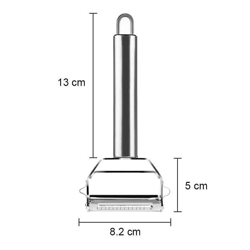 2-in-1 Stainless Steel Vegetable Peeler with Julienne Blade