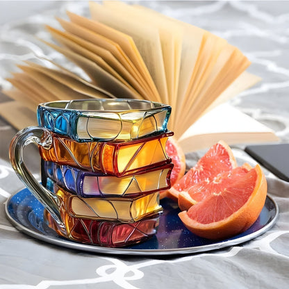 3D Book Design Resin Mug for Coffee & Tea