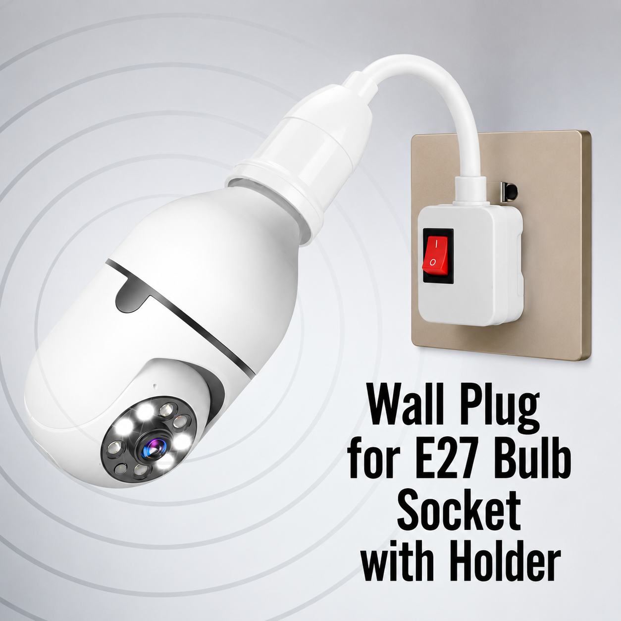 360-Degree Bulb Security Camera - Full HD Night Vision