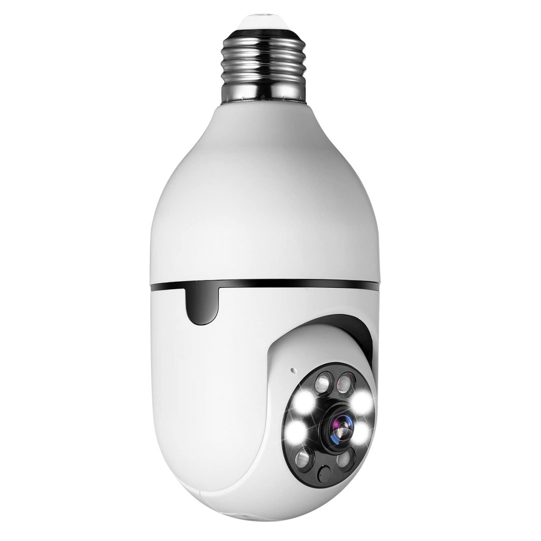 360-Degree Bulb Security Camera - Full HD Night Vision