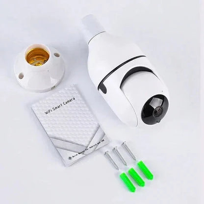 360-Degree Bulb Security Camera - Full HD Night Vision