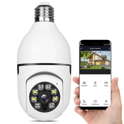 360-Degree Bulb Security Camera - Full HD Night Vision