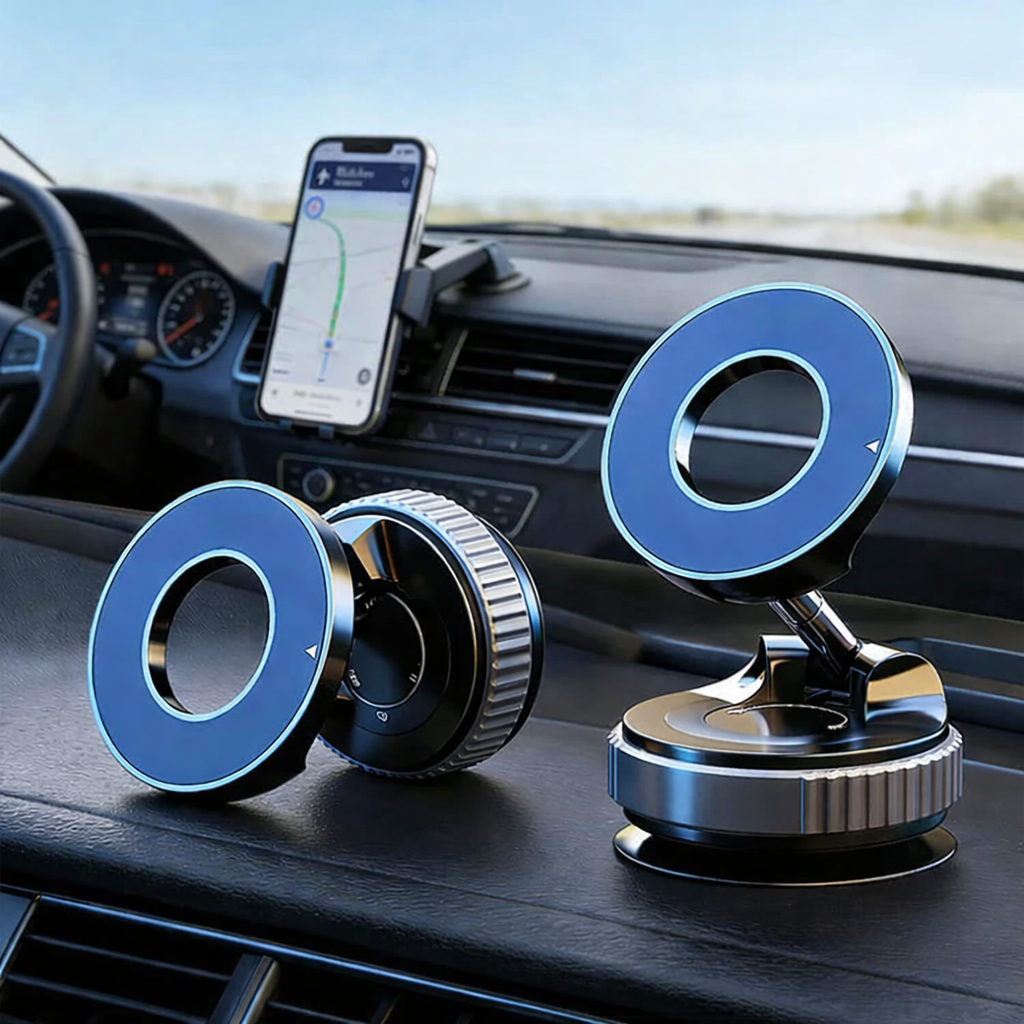360 Rotating Magnetic Phone Mount with Suction Cup