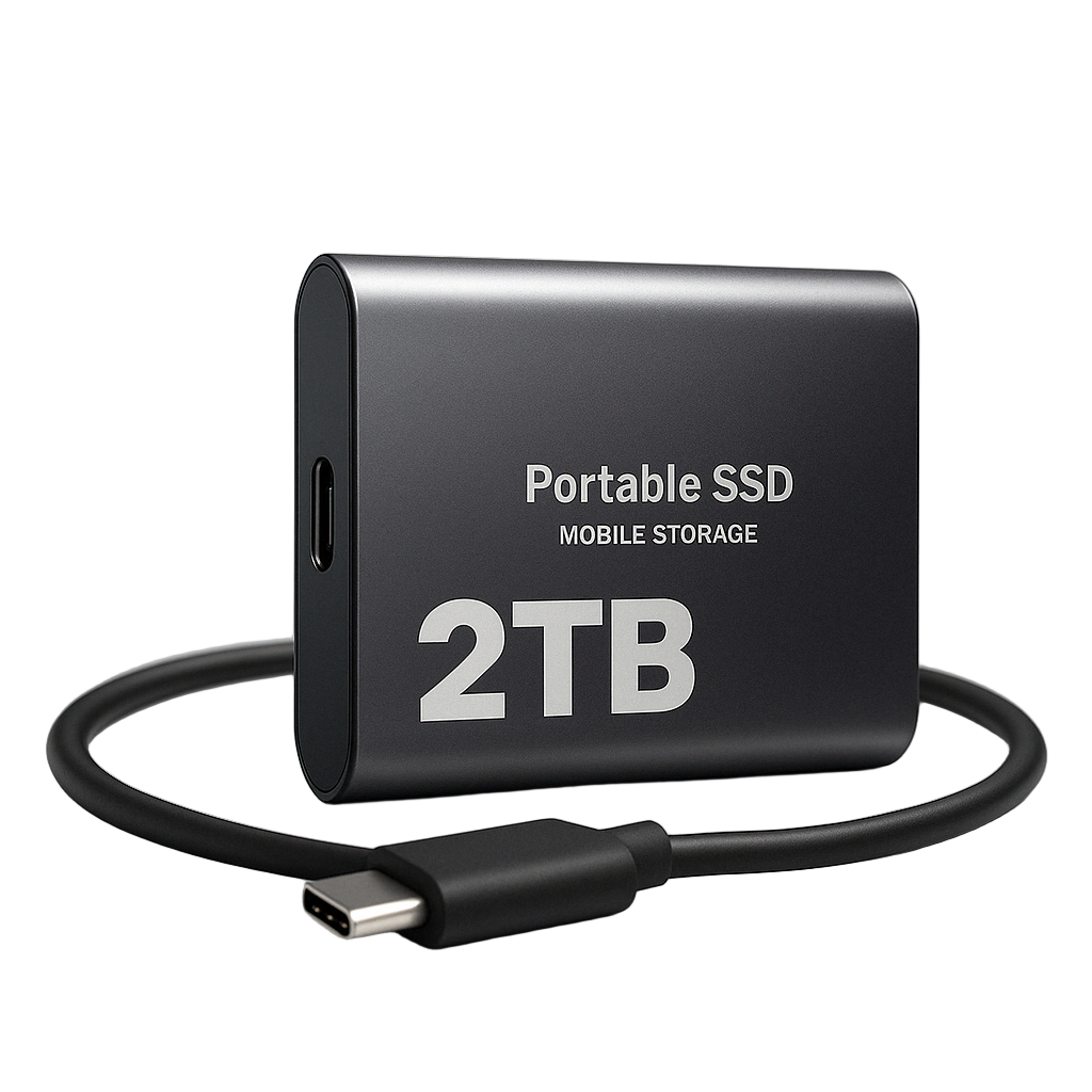 2TB Portable External Solid State Drive (SSD)