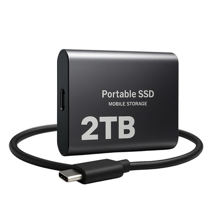 2TB Portable External Solid State Drive (SSD)
