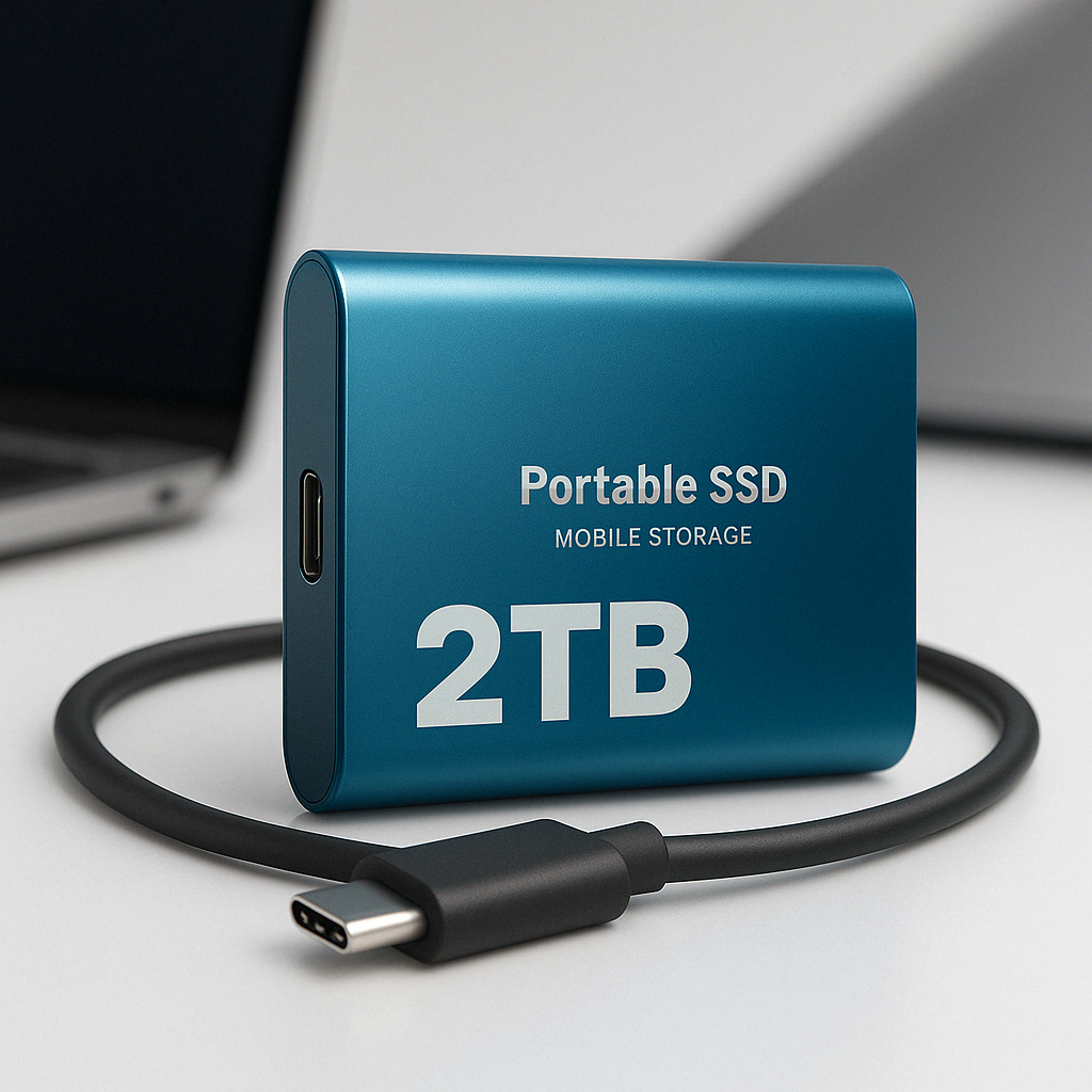 2TB Portable External Solid State Drive (SSD)