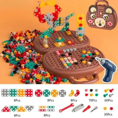 3D Electric Drill Toy Set for Kids