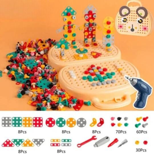 3D Electric Drill Toy Set for Kids