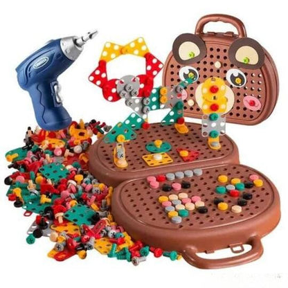 3D Electric Drill Toy Set for Kids
