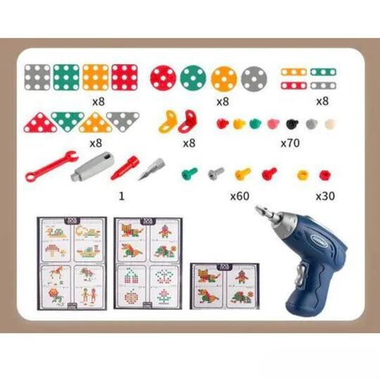3D Electric Drill Toy Set for Kids