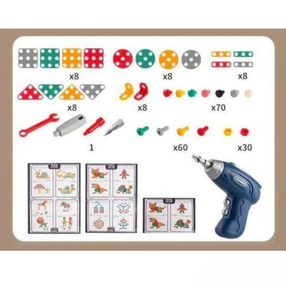 3D Electric Drill Toy Set for Kids