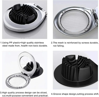 3-in-1 Egg Slicer, Splitter & Wedger